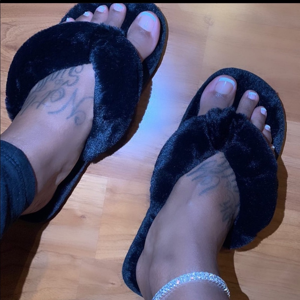 Faux Fur Slippers
